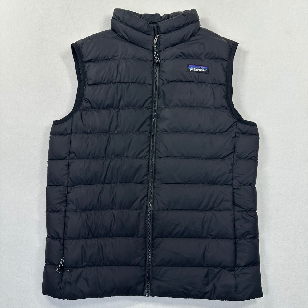 Patagonia Down Sweater Puffer Vest L 12 Black NetPlus Gorpcore Hiking Outdoor
